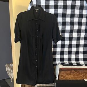 Forever 21 Classic Black Button-Down Shirt